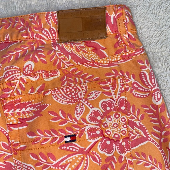 Tommy Hilfiger Pink and Orange Floral Flare Jeans - minor marks - Picture 8 of 8
